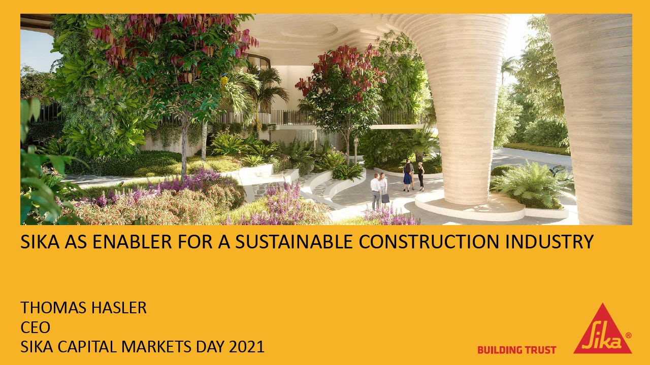 Sika as Enabler for a Sustainable Construction Industry