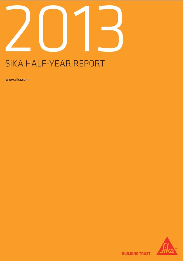 Sika Half-Year Report 2013