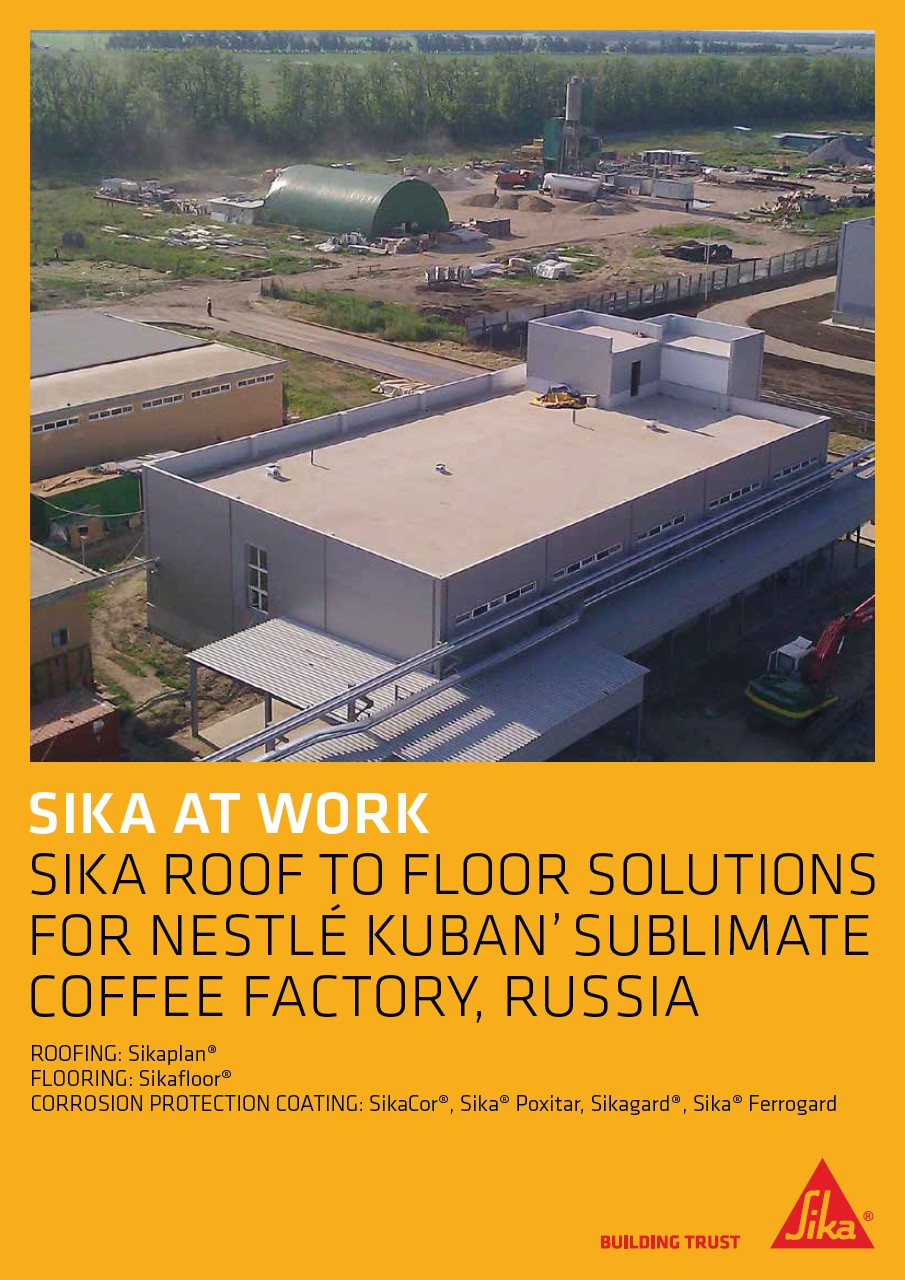 Nestle Coffee Factory Roof to Floor in Russia