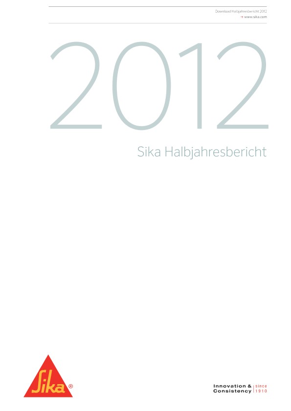 Sika Halbjahresbericht 2012