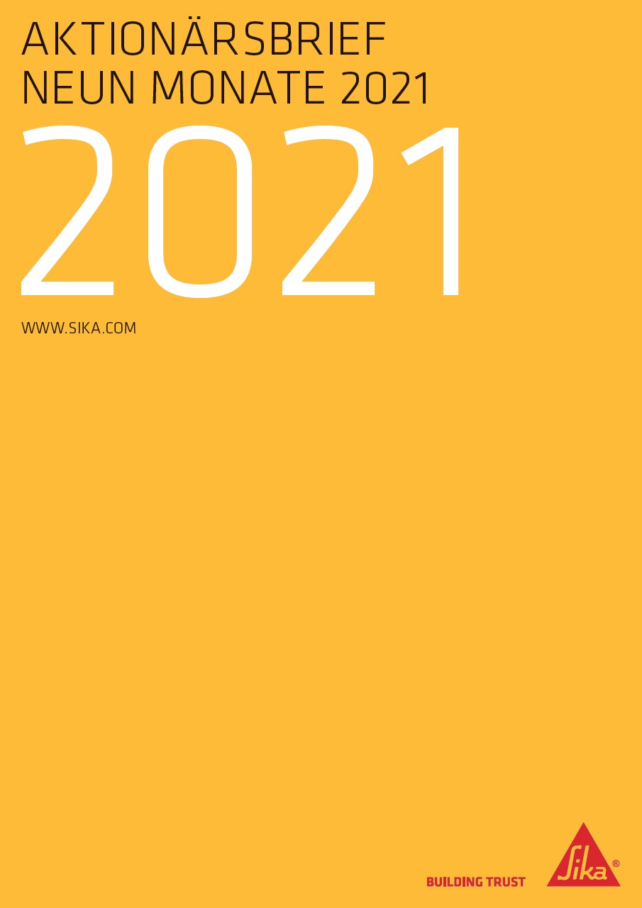 Aktionärsbrief Neun Monate 2021