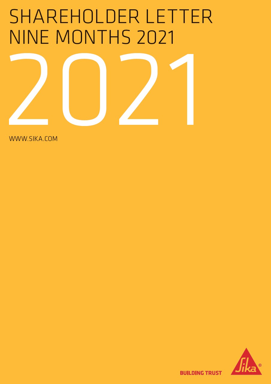Shareholder Letter Nine Months 2021