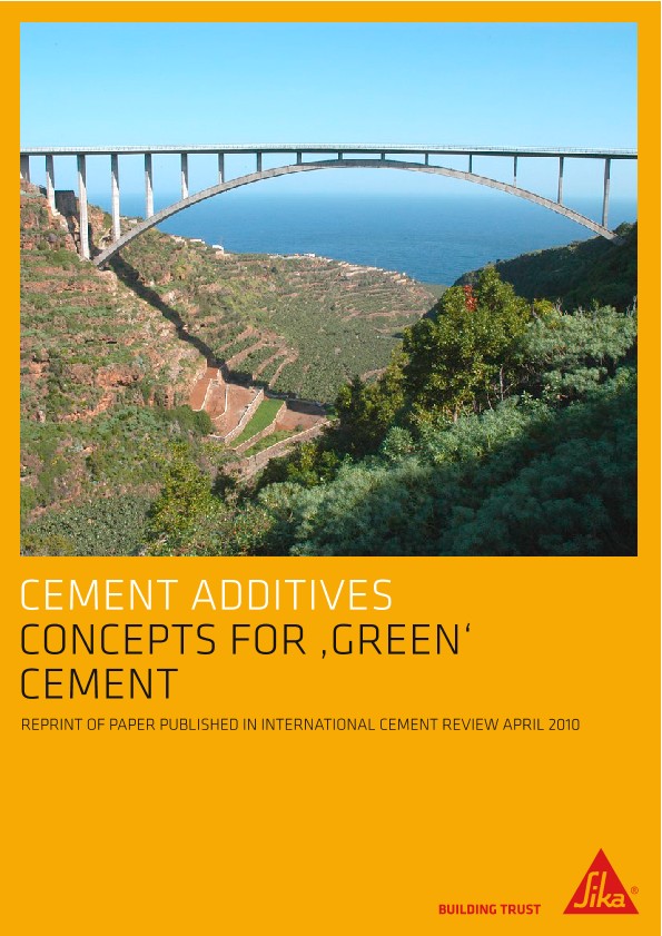 Concepts for "Green" Cement