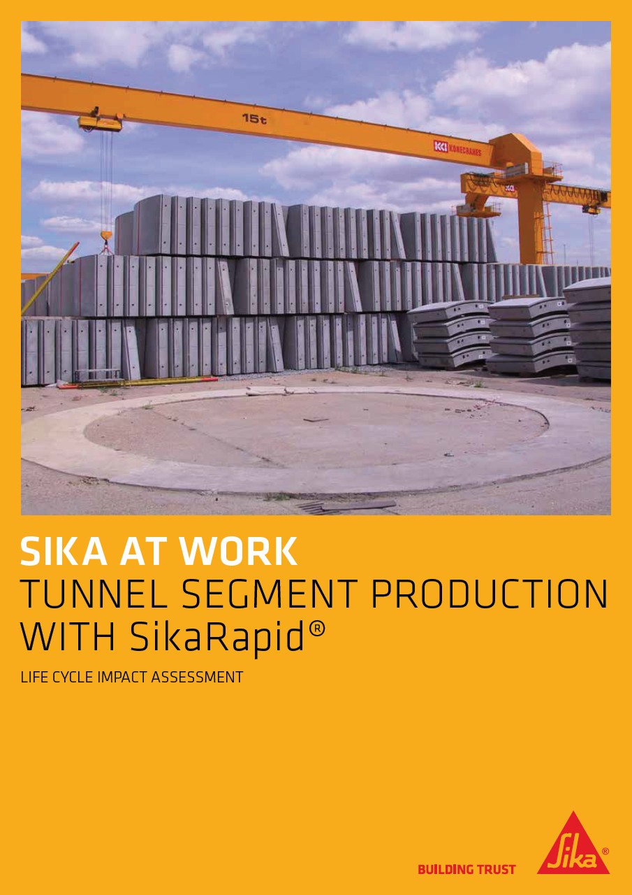 Tunnel Segment Production with SikaRapid® - Life Cycle Assessment