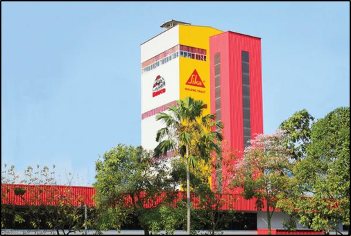Sika Davco branded building in Singapore Sika Davco branded building in Singapore