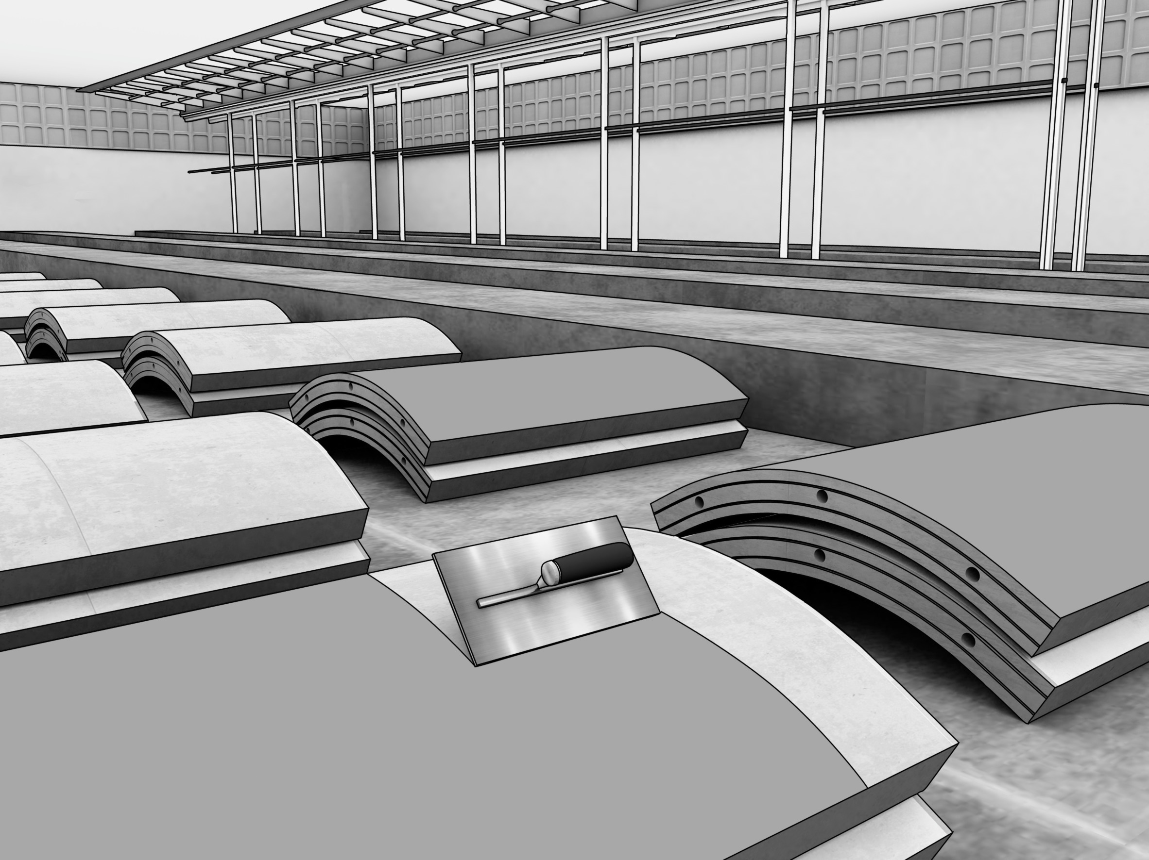 Wet Precast Concrete Technology Graphics