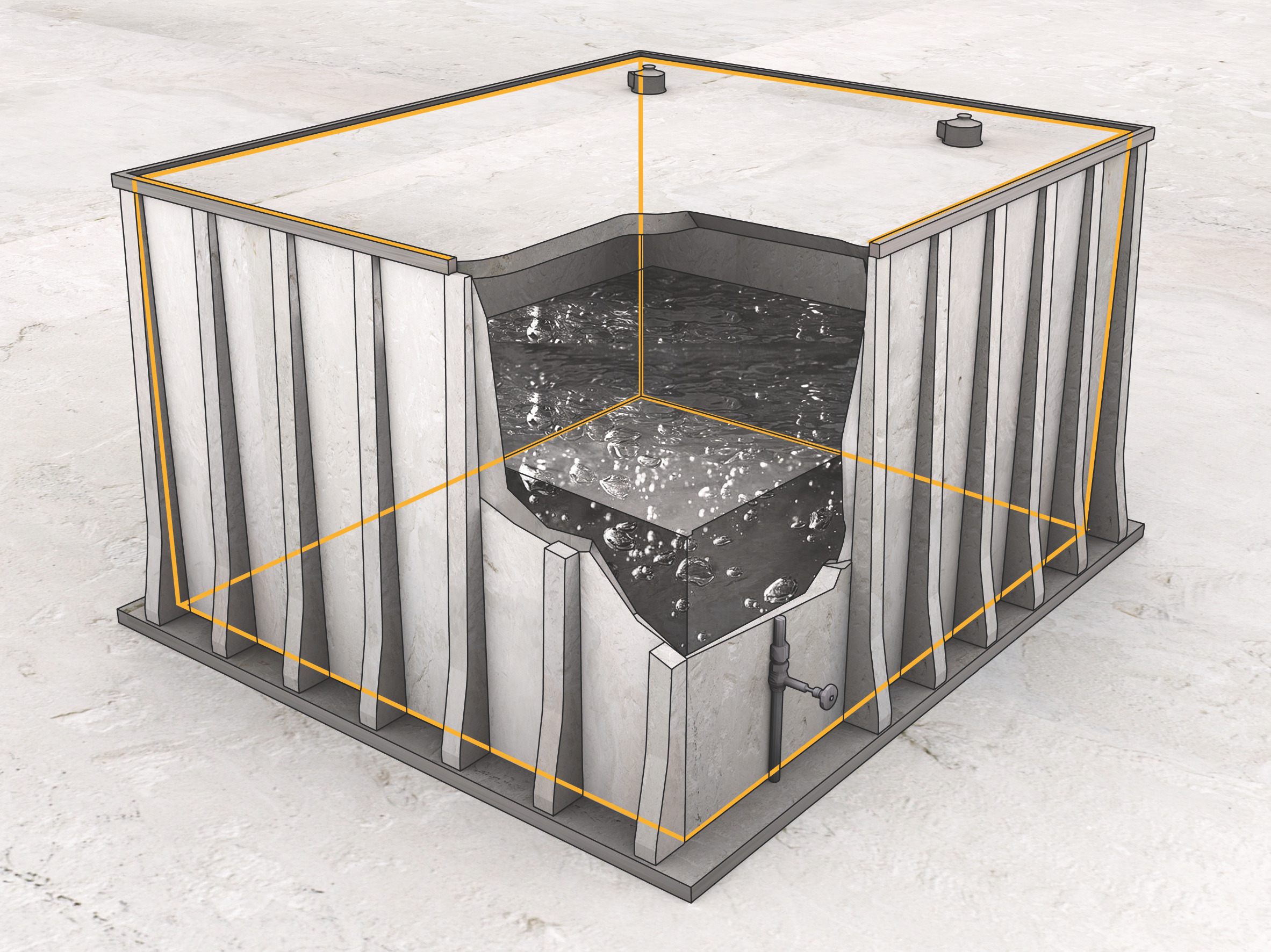 Wet Precast Concrete Technology Graphics