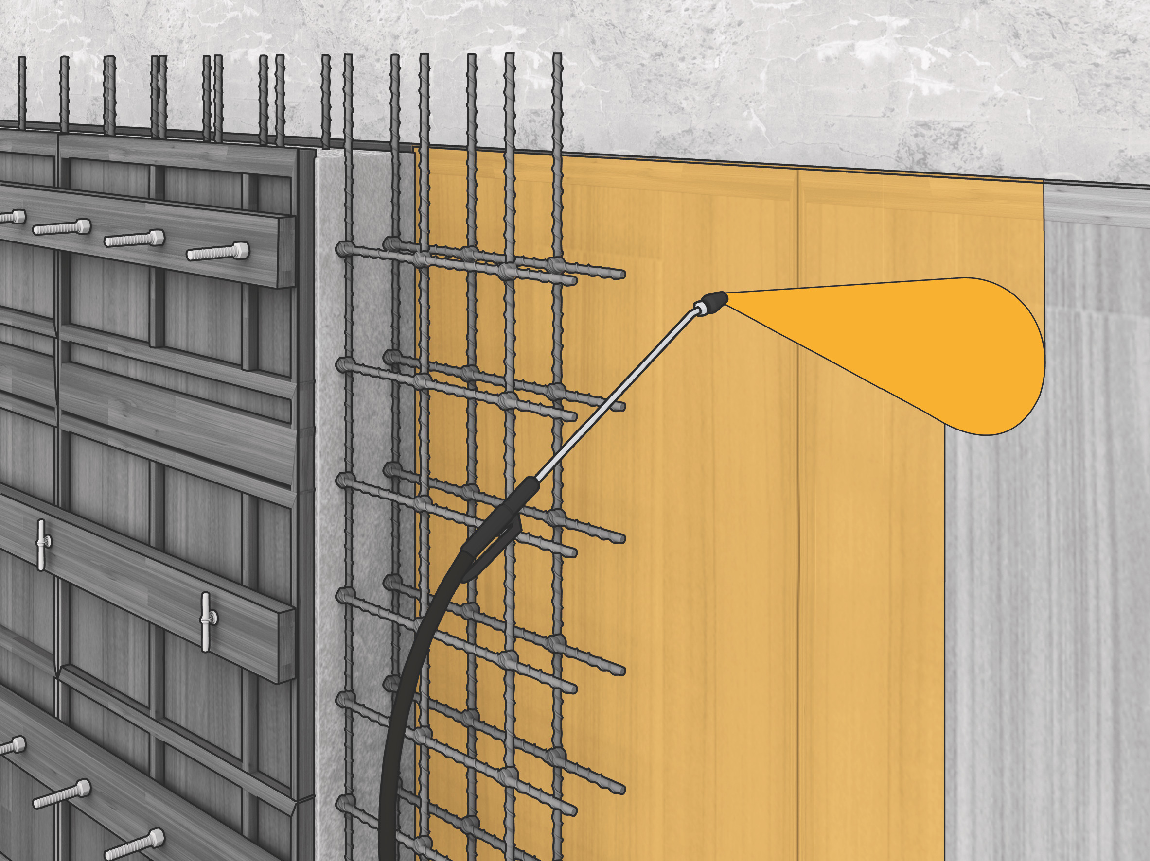 Wet Precast Concrete Technology Graphics